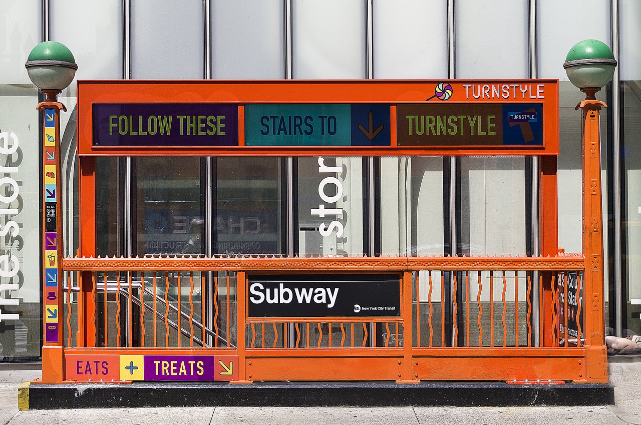 subway, subway station, new york